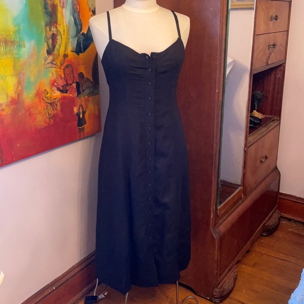 Vintage New York and Co. Linen Blend Dress